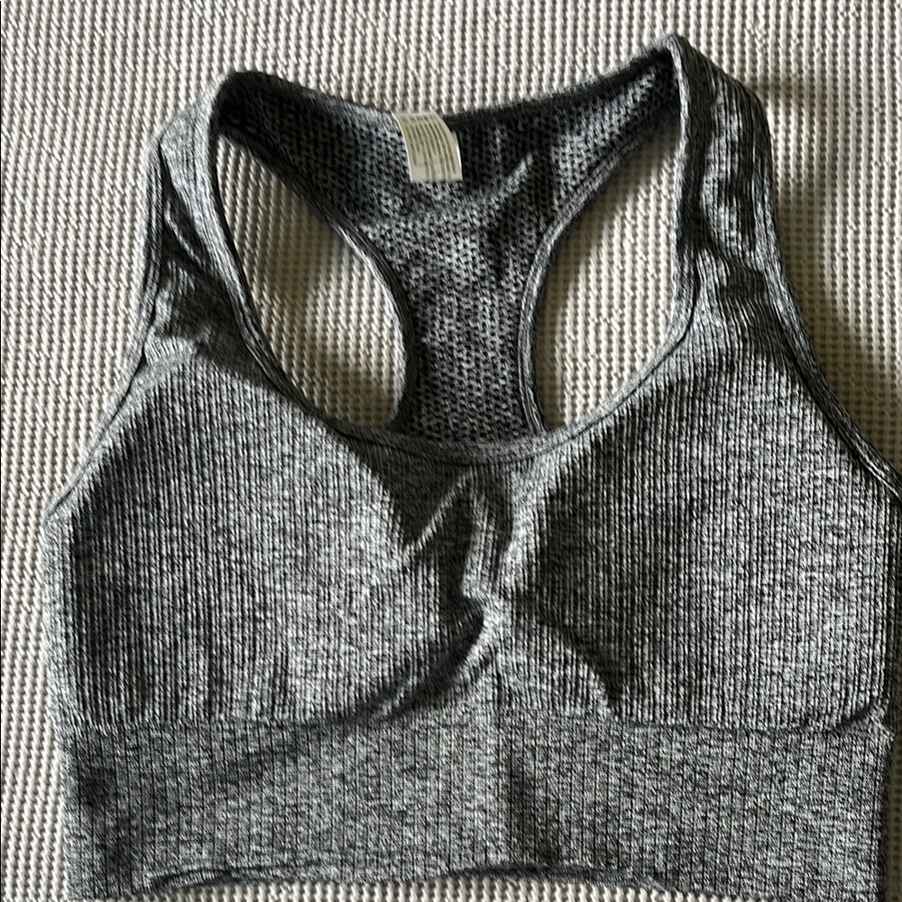 Gray Women's Sports Bra